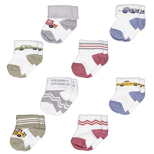NEW YORK KNITS Baby Boys Organic Socks, Set 7, 0-12 Months US - Image 1