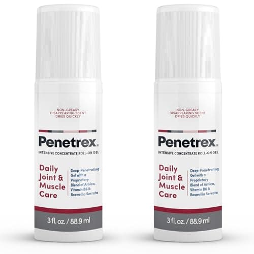 Penetrex Joint & Muscle Therapy - Soothing Gel for Back, Neck, Hands, Feet - Premium Whole Body Rub with Arnica, Vitamin B6 & MSM - 3oz Roll On Gel (2-Pack) - Image 1