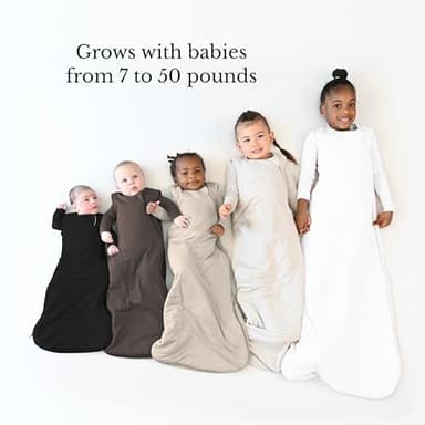 KYTE BABY Unisex Rayon Made From Bamboo Sleep Bag for Babies and Toddlers, 1.0 Tog (Large, Fog) - Image 5