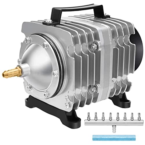 AquaMiracle Aquarium Air Pump Commercial Air Pump with Aluminum Housing, 120W/1750GPH Fish Tank Bubbler Pond Aerator for Aquariums, Ponds, Hydroponics - Image 1