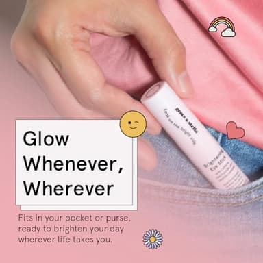 grace & stella Under Eye Brightener Balm Stick - Travel Essentials - Caffeine Eye Cream for Dark Circles, Puffiness, Wrinkles - Vegan Moisturizer Stick with Niacinamide, Hyaluronic Acid (0.13oz/3.5g) - Image 5