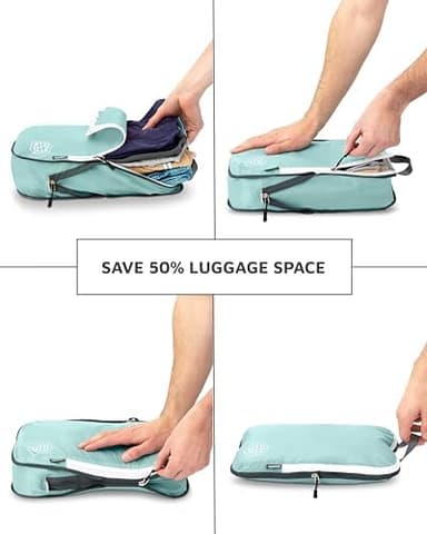 Compression Packing Cubes Set for Travel - Lightweight, Durable Clothes Organizer for Carry-On Luggage and Suitcases by TRIPPED Travel Gear - Image 7