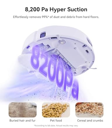 Narwal Freo X Ultra Robot Vacuum and Mop Combo, 8200Pa Robot Mop & Vacuum, Auto Mop Drying/Washing, Self-Empty, Zero-Tangling, DirtSense™, Maintenance-Free Base Station (Renewed) - Image 2