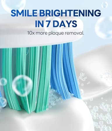 Bymore Electric Toothbrush for Adults,Travel SonicToothbrush with 8 Replacement Heads, Ultra Clean RechargeableToothbrush Portable Electric Toothbrush-Pink - Image 2