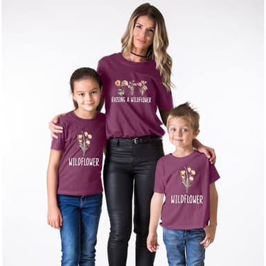 Raising A Wildflower Shirt Mom Toddler Matching Tshirt Mommy and Me Matching Tee Mother Daughter Son Mama Mini Outfit - Image 6