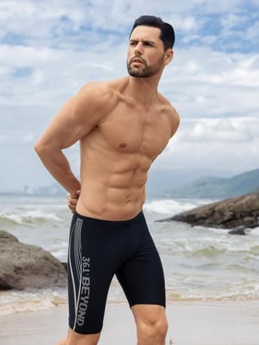 361° Swim Jammers for Men, Pro Racing Training Swimsuit, Chlorine Resistant Endurance Swimming Pants Triathlon Tech Suit 3XL - Image 2