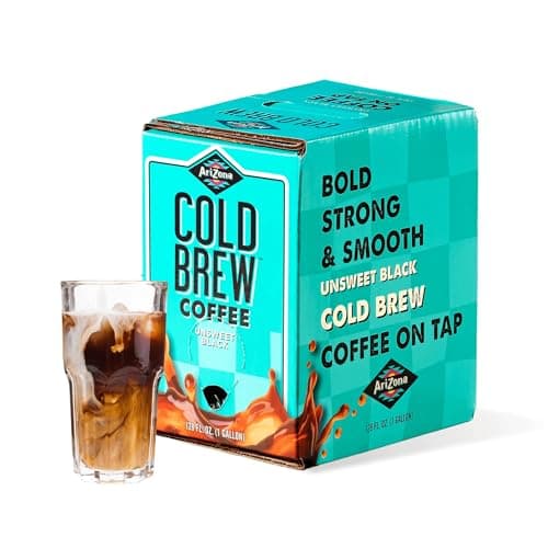 AriZona Cold Brew Coffee, Iced Coffee on Tap and Ready to Drink, Colombian Arabica Brew, 1 Gallon per Container - 128 Fl Oz Box - Image 1