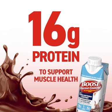 BOOST Glucose Control Ready to Drink Nutritional Drinks with Extra Nutrient Support Drink, Rich Chocolate, 8 Fl Oz, Pack of 24 - Image 3