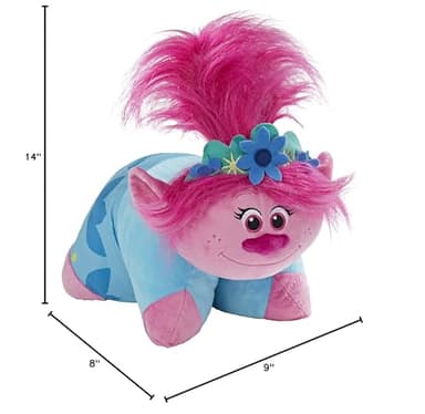 Pillow Pets DreamWorks Poppy Stuffed Animal – Trolls World Tour 16” Plush Toy - Image 3