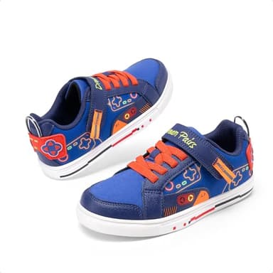 DREAM PAIRS Toddler Boys Sneakers Little Kids Shoes Playful Fun Cartoon Causal Walking Non-Slip Hook and Loop,Size 1 Little Kid,Navy,KKUMFN2509 - Image 5