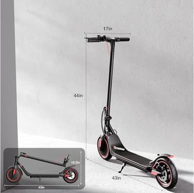 iScooter Electric Scooter for Adults & Teens, 500W Motor, Up to 15 Miles Range, 19 MPH Top Speed, Cruise Control, Dual Braking System, Foldable E-Scooter for Commuting & Campus Use - Image 9