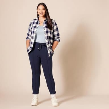 Amazon Essentials Women's Slim-Fit Tank Top, Pack of 2, Charcoal Heather/Ice Blue Heather, X-Small - Image 8