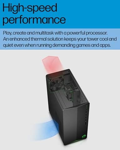 HP Pavilion Tower Desktop Computer, Intel Hexa-Core i5-10400F (Beat i7-8700), 32GB DDR4 RAM, 1TB PCIe SSD, GeForce GT 610 2GB, USB WiFi Adapter, RJ-45, Type-C, HDMI, VGA, Windows 11 Pro, WE/PGPY - Image 8