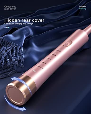 AJELU Sonic Electric Toothbrush for Adults, USB Rechargeable Sonic Toothbrush with 8 Brush Heads, Smart Timer, 5 Modes, 2-Hour Fast Charge Last 30 Days, Pink - Image 3