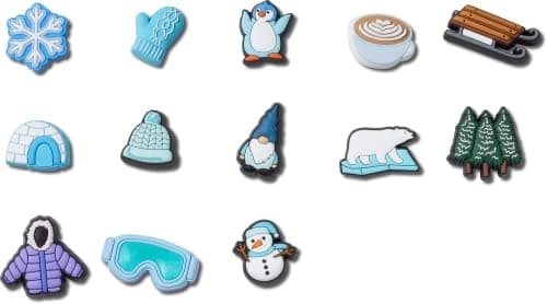 Crocs Jibbitz 13-Pack Holiday Shoe Charms | Jibbitz, Winter Wonderland, One Size - Image 1