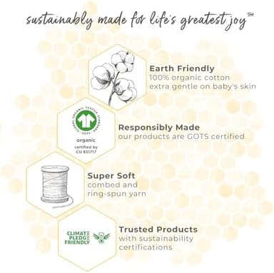 Burt's Bees Baby Baby-Girls Dress and Pantie Set, Infant & Toddler, Short & Long-Sleeve, 100% Organic Cotton - Image 6