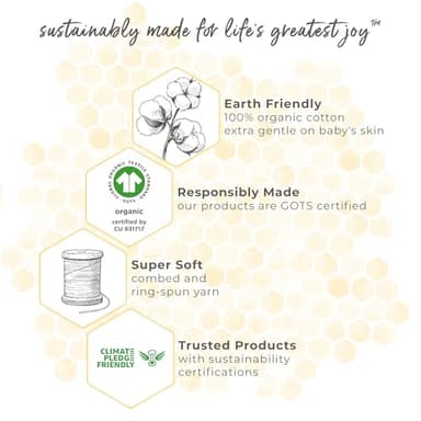 Burt's Bees Baby Sleep and Play PJs, 100% Organic Cotton One-Piece Zip Front Romper Jumpsuit Pajamas - Image 6