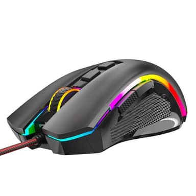 Redragon M602 Gaming Mouse, Ergonomic RGB Gaming Mouse Wired with 7200 Adjustable DPI, 9 Programmable Buttons, Professional Software for Gamer Office [Black] - Image 10