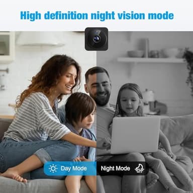 YISPK Hidden Camera 1080P HD WiFi Camera - Mini Nanny Cam with Night Vision & Motion Detection - Indoor/Outdoor Wireless Security Cam for Home, Car, Baby & Pet Monitoring(Black) - Image 5