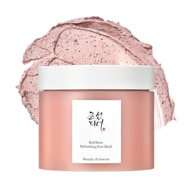 Beauty of Joseon Red Bean Pore Refreshing Mask Mud Cream Hydrating Wash Off Pack, Pore Cleansing Exfoliator, Korean Skin Care for Men and Women 140ml, 4.73 fl.oz - Image 1