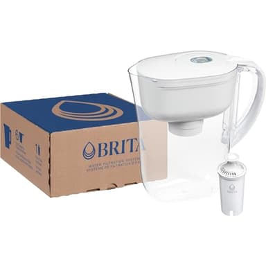 Brita Water Filter Pitcher for Tap and Drinking Water with 1 Standard Filter, Lasts 2 Months, 6-Cup Capacity, BPA Free, White - Image 14