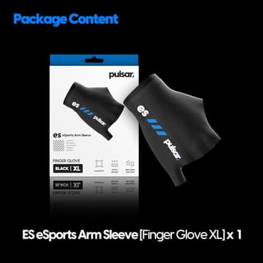 PULSAR eS ARM SLEEVE Finger Glove XL Black - Image 9