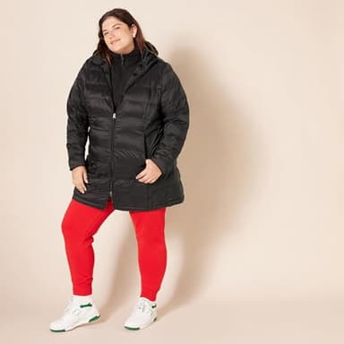 Amazon Essentials Women's Lightweight Water-Resistant Packable Hooded Puffer Coat (Available in Plus Size), Black, XX-Large - Image 8