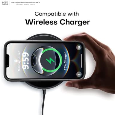 LOVE 3000 Designed for iPhone 16e Case, Premium Silicone with [Soft Anti-Scratch Microfiber Lining] Shockproof Protective Phone Case for Men Women Girls 6.1", Black - Image 7