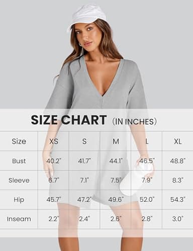 UANEO Rompers for Women Casual Oversized Athletic Jumpsuits Overalls Workout Hot Shot Tee Romper (Black-S) - Image 4