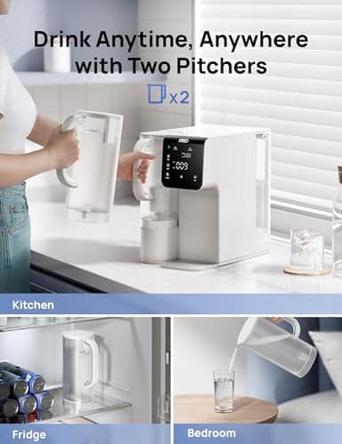 Dreo Reverse Osmosis Water Filter Countertop, 7-Stage RO Water Filtration System, 3:1 Pure to Drain, Portable Water Pitchers for Home Kitchen, No Installation, Reduce TDS, BPA Free - Image 6