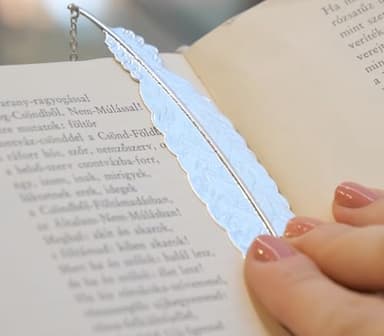 Toirxarn Silver Feather Bookmark with Butterfly Pendant & Gift Box – Elegant Gift for Women, Moms & Teachers – Ideal for Mother’s Day, Teacher Appreciation, Graduation, Birthday, and Book Lovers - Image 4