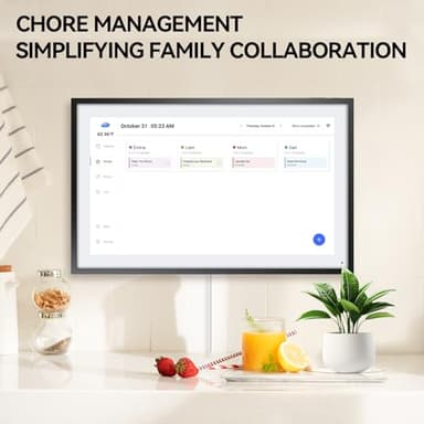 LOOFII 21.5 Inch Smart Digital Calendar Planner & Chore Chart, Full HD Interactive Touchscreen Display for Family Scheduling, Wall Mountable – Streamline Household Organization (Black White) - Image 3