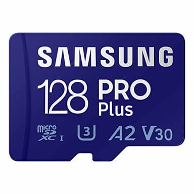 Samsung PRO Plus microSD Memory Card + Reader, 128GB MicroSDXC, Up to 180 MB/s, Full HD & 4K UHD, UHS-I, C10, U3, V30, A2 for Android Phones, Tablets, GoPRO, DJI Drone, MB-MD128SB/AM, 2023 - Image 2