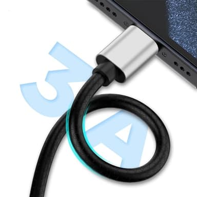 USB Type C Cable 10ft, [2 Pack] USB A 2.0 to USB-C 10 ft Type C Fast Charger Extra Long Durable TPE USBC to USBA Cord for iPhone 17/16/15 Pro Plus Pro Max Samsung Galaxy A10/A20/A51/S10/S9 Plus/Note 9 - Image 2