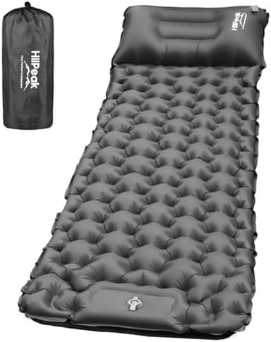HiiPeak Sleeping Pad for Camping- Ultralight Inflatable Sleeping Mat with Built-in Foot Pump & Pillow, Upgraded Compact Camping Air Mattress for Camping, Backpacking, Hiking - Image 3