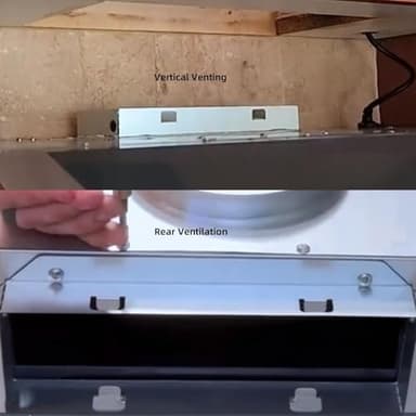 GELINCARE 30 - Inch Under Cabinet Range Hood with 450 CFM, Ducted/Ductless Convertible (Kit Not Included), 3 - Speed Exhaust Fan, Stainless Steel Top/Rear Vent with Permanent filter - Image 8