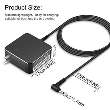 Charger for Lenov Laptop Computer 65W 45W Round Tip Power Supply AC Adapter for Lenovo IdeaPad 330-14, 330-15, 330-17, 510-15, 330s-14, 330s-15 Lenovo Flex 6-14 Laptop Charger - Image 5