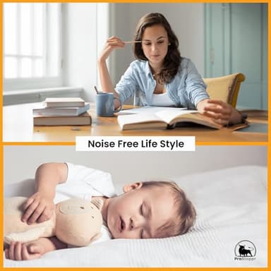 Door Stoppers - Large 3.15" (4 PCS) - Door Stoppers for Wall with Strong Back Adhesive - Quiet and Shock Absorbent Silicone Wall Protectors from Door Knobs - Protects Every Surface - White - Image 9