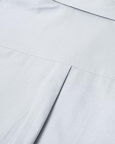 Alimens & Gentle Mens Solid Oxford Shirt Long Sleeve Dress Shirt Work Casual Button Down Shirts with Pocket Anthracite - Image 3