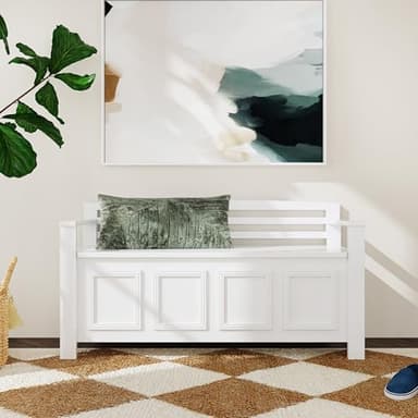 Linon Laredo Storage Bench - Image 2