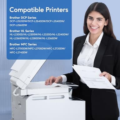 TN 660 Toner Cartridge Replacement for Brother TN 660 TN630 Work with HL-L2300D HL-L2305W HL-L2360DW MFC-L2740DW MFC-L2700DWR DCP-L2540DN Printer (Black,2 Pack) - Image 2