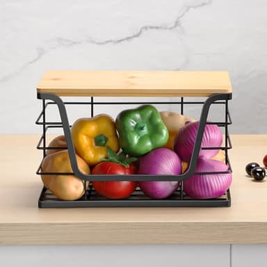 ALOCEO Extra Large Trash Bag Holder Dispenser With Bamboo Top, Wall Mounted Garbage Bag Dispenser Roll Holder for Kitchen Laundry Room Organization - Image 3