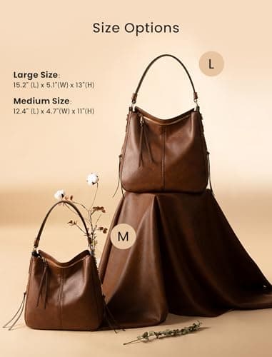 Handbags for Women Large Designer Ladies Hobo bag Bucket Purse Faux Leather - Image 6