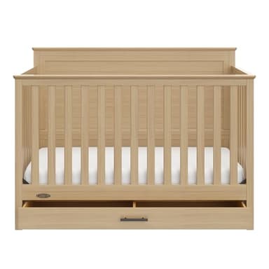Graco Tristan 5-in-1 Convertible Crib with Drawer (Driftwood) – GREENGUARD Gold Certified, Fits Standard Crib Mattress, Premium Handle, Converts to Toddler Bed, Daybed, and Full-Size Bed - Image 6