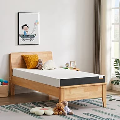 OUUI 5 Inch Cooling Gel Memory Foam Twin Mattress in a Box with Breathable Cover Medium Firm for Bunk Bed, Trundle Bed, Pressure Relief, CertiPUR-US Certified - Image 5