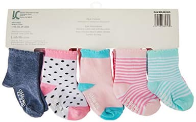 Little Me 20-Pair Newborn Baby Infant & Toddler Girls Socks, 0-12/12-24 Months, Assorted Size Pack, Multi, 20 count (Pack of 1) - Image 3