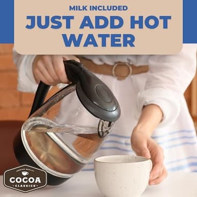 Cocoa Classics Hazelnut Cocoa Mix, Hot Chocolate, Made with Nonfat Milk, Just Add Hot Water, Make Hot or Iced Cocoa, Gluten Free & Kosher Dairy Friendly, 1.25oz Packets (Pack of 36) - Image 8