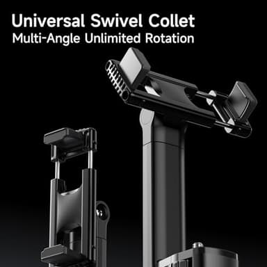 ZZR SEVEN Tripod for iPhone, Selfie Stick for iPhone with Remote, Phone Stand Tripod for Recording,Compatible with All Cell Phone and Camera A69S (72") - Image 3