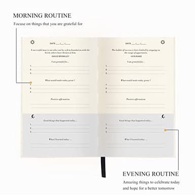 The Gratitude Journal for More Happiness, Optimism, Affirmation & Reflection - An Effective Manifestation Guide Journal, Undated Daily Journals for Women & Men (Beige) - Image 4