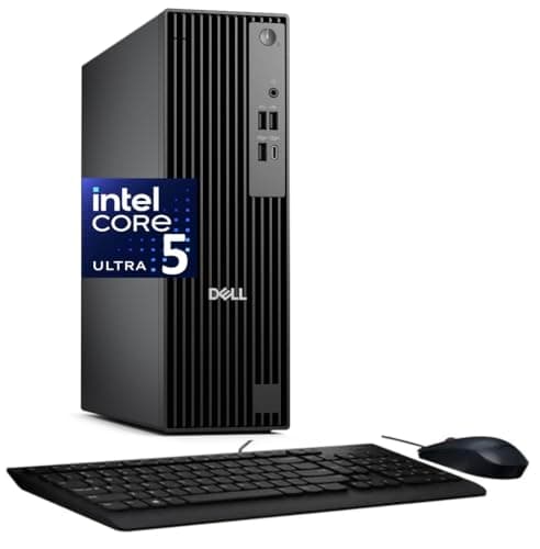 Dell Pro Slim QCS1250 Business Mini Desktop (Replaces Optiplex 7020 SFF) (Intel Ultra 5-235, Integrated Graphics, 32GB DDR5, 1TB PCIe SSD, Wired KB & Mouse, RJ-45, DP Port, HDMI, Win 11 Pro) - Image 1